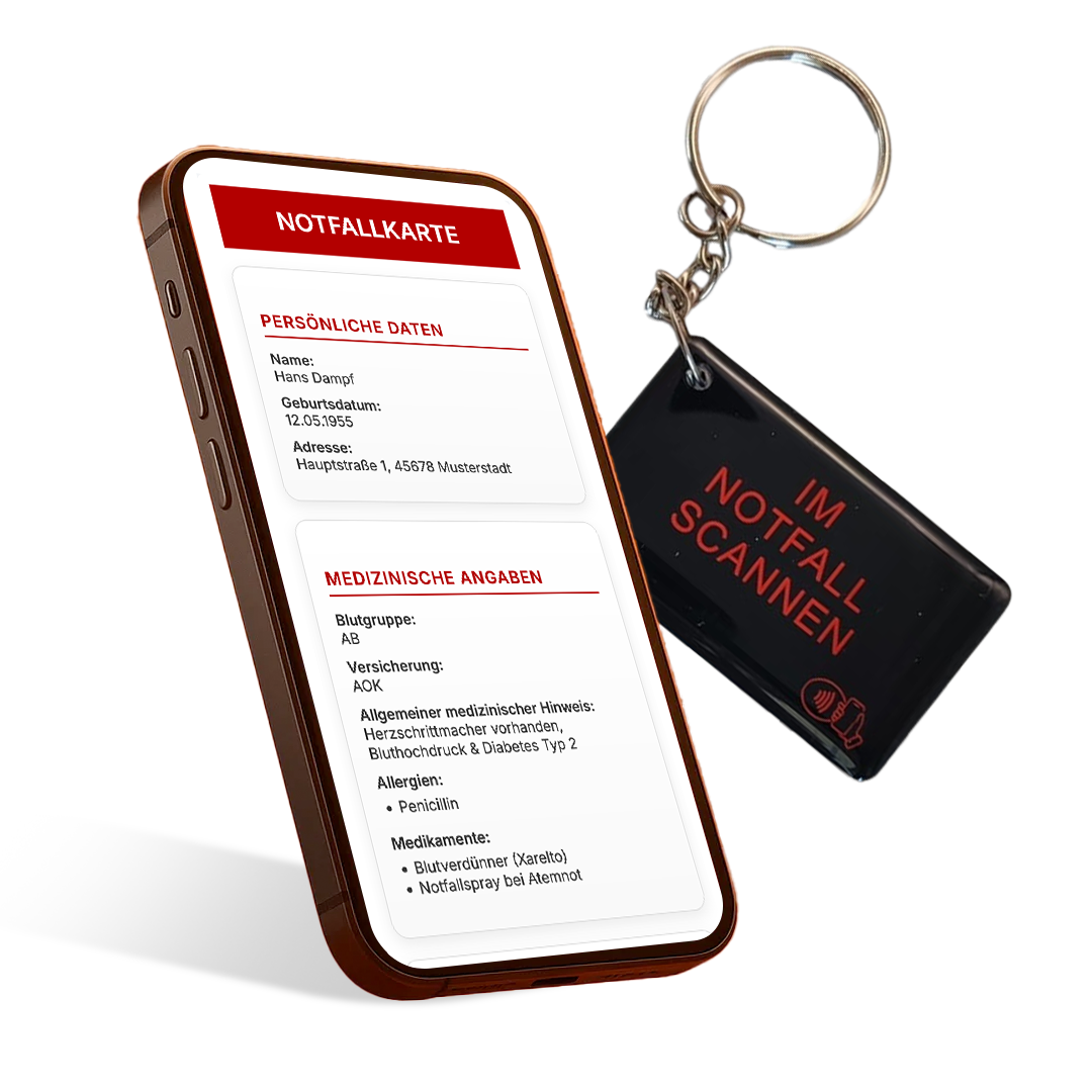 Digitaler Notfallpass Mensch
